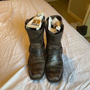 Frye Harness Boots 8r Chocolate